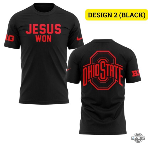 ohio state football jesus won nike shirt