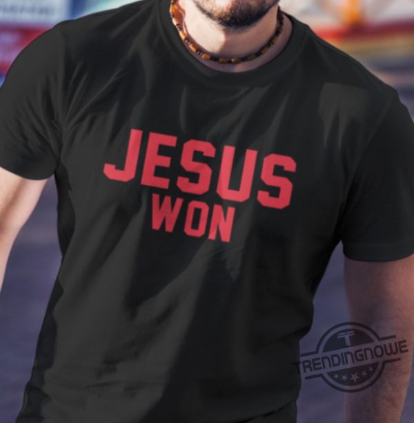 Jesus Won Ohio State Shirt Jesus Won T Shirt Sweatshirt Hoodie Jesus Is Taking Over Ohio States Football Team Shirt trendingnowe 1