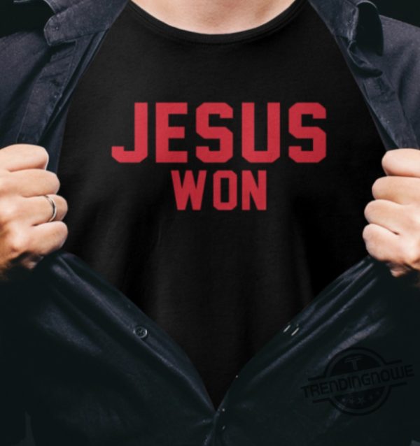 Jesus Won Ohio State Shirt Jesus Won T Shirt Sweatshirt Hoodie Jesus Is Taking Over Ohio States Football Team Shirt trendingnowe 3