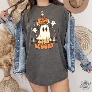 Ghost Shirt Cute Fall Halloween Hoodie Spooky Season Sweatshirt Halloween Tshirt giftyzy 5