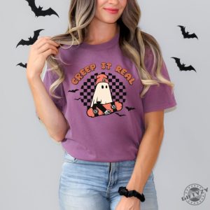 Halloween Shirt Creep It Real Sweatshirt Vintage Ghost Halloween Tshirt Retro Fall Hoodie Fall Shirt giftyzy 8