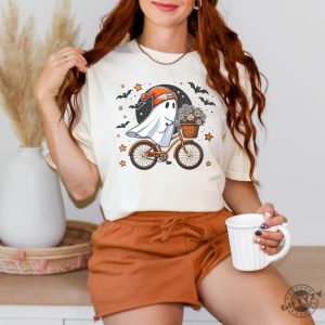 Cute Halloween Ghost Shirt Halloween Womens Sweatshirt Fall Halloween Party Tshirt Spooky Season Hoodie Autumn Shirt giftyzy 2