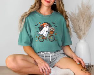 Cute Halloween Ghost Shirt Halloween Womens Sweatshirt Fall Halloween Party Tshirt Spooky Season Hoodie Autumn Shirt giftyzy 3