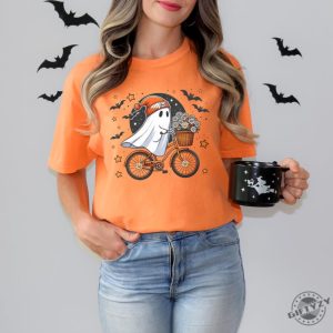 Cute Halloween Ghost Shirt Halloween Womens Sweatshirt Fall Halloween Party Tshirt Spooky Season Hoodie Autumn Shirt giftyzy 7