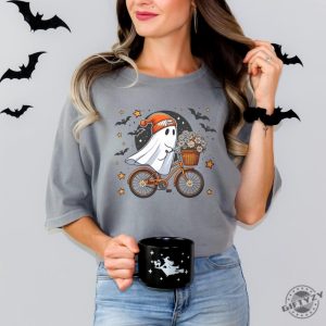 Cute Halloween Ghost Shirt Halloween Womens Sweatshirt Fall Halloween Party Tshirt Spooky Season Hoodie Autumn Shirt giftyzy 8