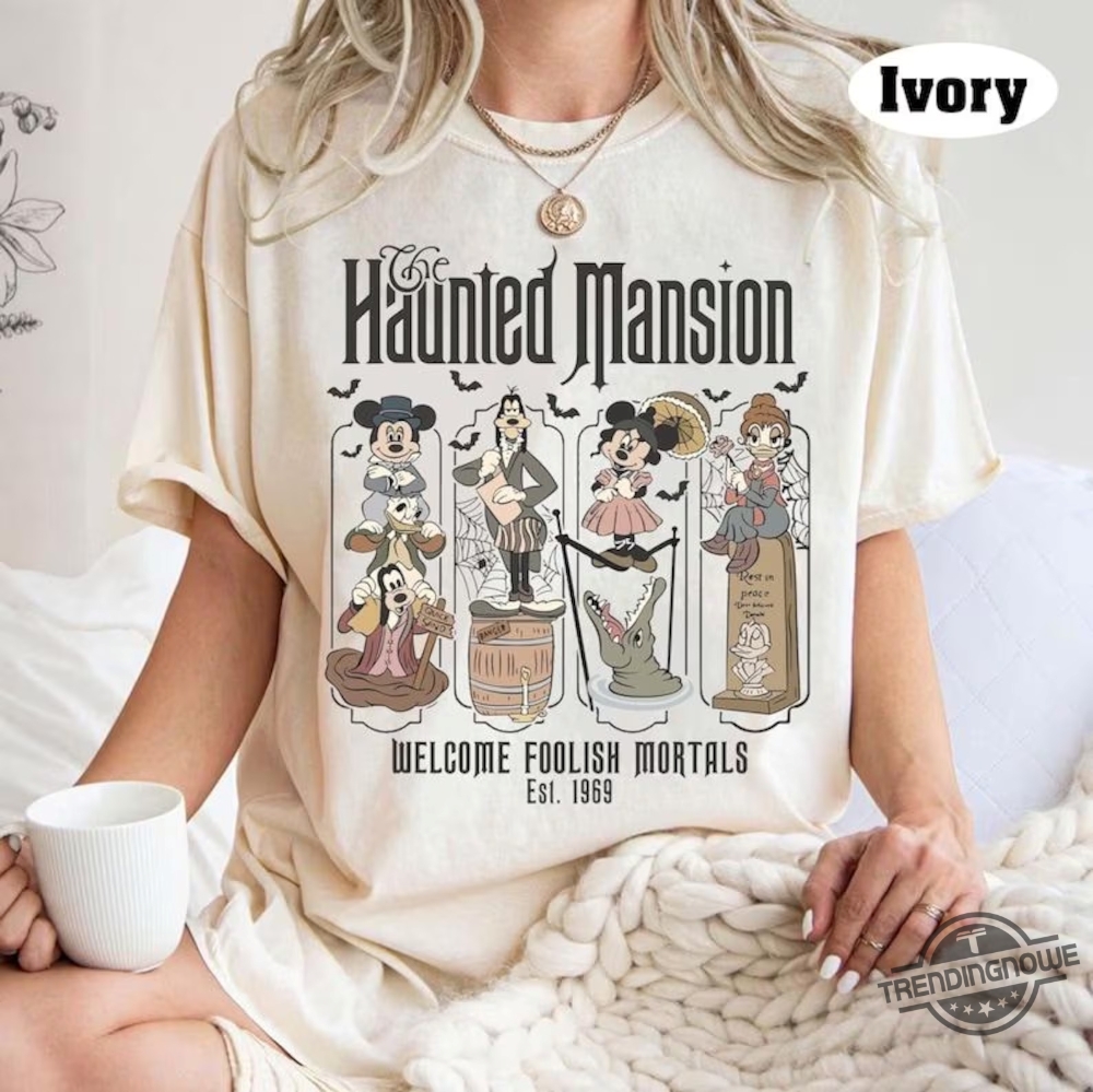 Mickey And Friends Haunted Mansion Shirt Disney Halloween Shirt Disney Halloween Haunted Mansion Shirt Disneyland Halloween Tee