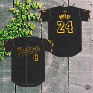 kobe bryant baseball jersey shirt la kobe los angeles dodgers giveaway 2024