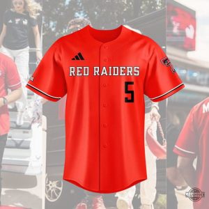 patrick mahomes texas tech baseball jersey shirt adidas red raiders 2024 replica laughinks 1