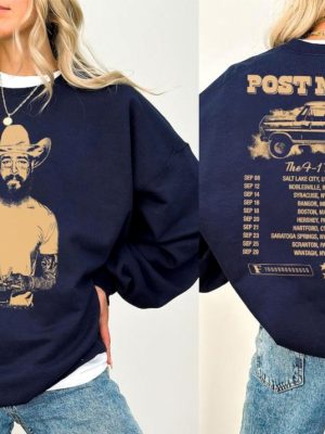 Vintage Post Malone Shirt Malone Rap Music Merch Shirt Post Malone F1 Trillion Tour Shirt revetee 3