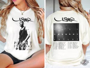 Usher Past Present Future Tour 2024 Shirt Usher Coming Home Tour Shirt Usher World Tour Shirt revetee 2