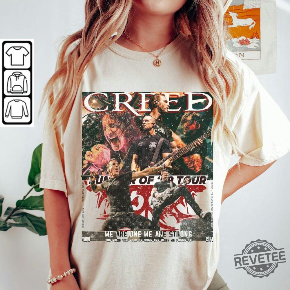 Creed Band 2024 Tour Summer Of 99 Tour Shirt