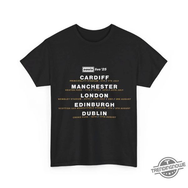 Oasis Live 25 Shirt Oasis Shirt Oasis Reunion T Shirt 2025 Tour Liam Gallagher Noel Gallagher Shirt Oasis T Shirt trendingnowe 1