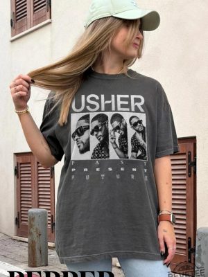 Usher Concert Shirt Vintage Usher Concert Shirt Usher Past Present Future Tour Shirt revetee 3