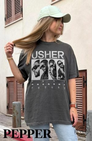 Usher Concert Shirt Vintage Usher Concert Shirt Usher Past Present Future Tour Shirt revetee 3