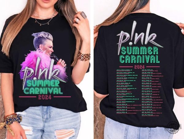 Pnk Summer Carnival 2024 Shirt Trustfall Album Tee Pink Singer Tour Music Festival Shirt revetee 1