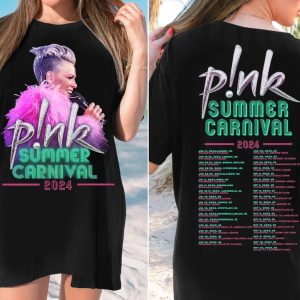 Pnk Summer Carnival 2024 Shirt Trustfall Album Tee Pink Singer Tour Music Festival Shirt revetee 2