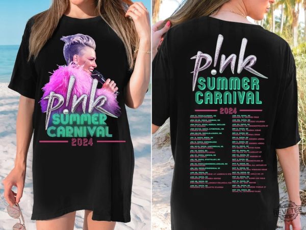 Pnk Summer Carnival 2024 Shirt Trustfall Album Tee Pink Singer Tour Music Festival Shirt revetee 2