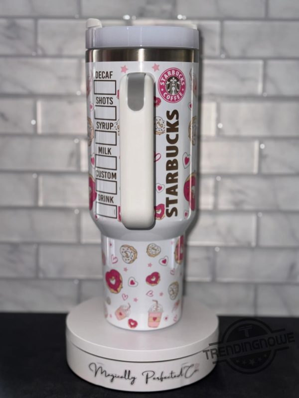 Donuts Sprinkle Stanley Tumbler 40 Oz Tumbler Starbucks Coffee Stanley Cup trendingnowe 3