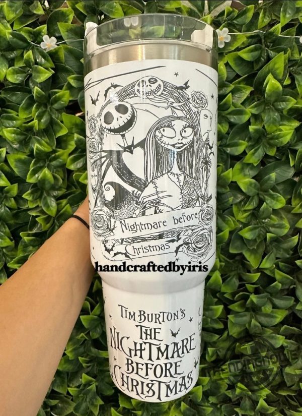 Nightmare Before Christmas Stanley Cup Halloween Tumbler Nbc Tumbler Halloween Tumbler Spooky Cup trendingnowe 1