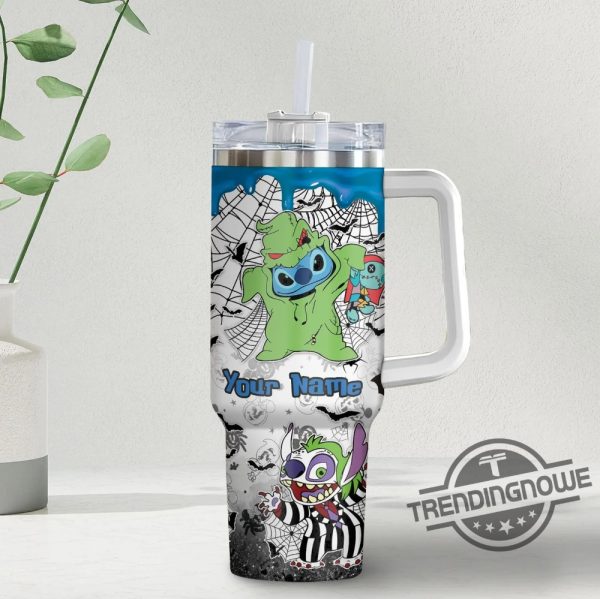 Disney Stitch Nightmare Tumbler Custom Name Disney Cup Halloween Gift Tumbler trendingnowe 3