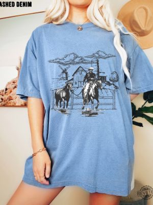 Western Cowboy T Shirt Vintage Tshirt Cowboy Shirt Cowboy Pillows Shirt revetee 5