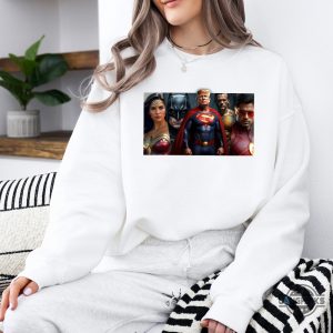 trump gabbard musk ramaswamy justice league shirt