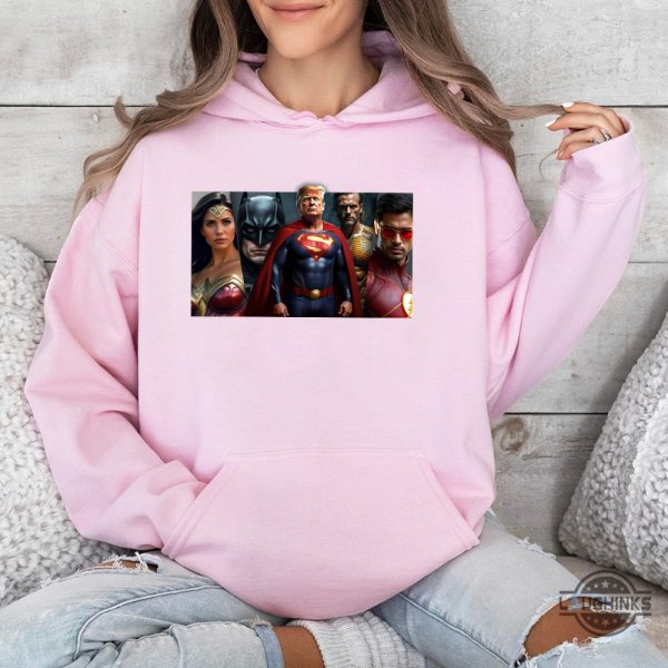 trump gabbard musk ramaswamy justice league shirt