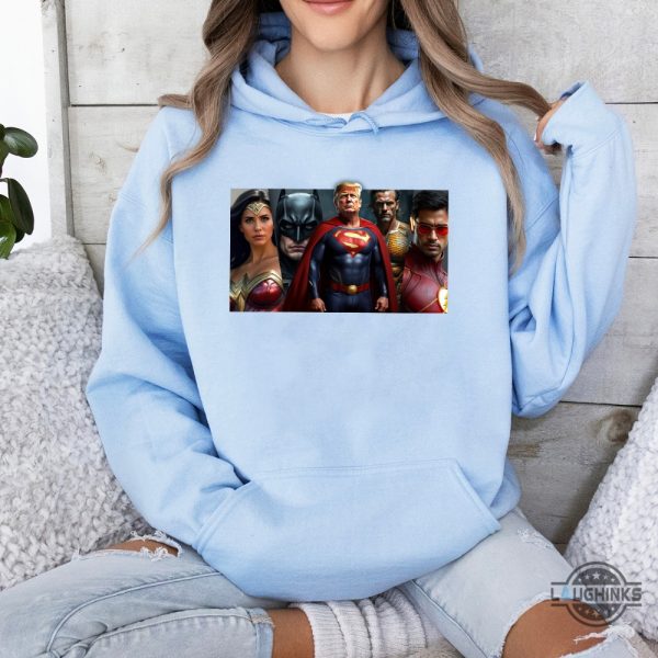 trump gabbard musk ramaswamy justice league shirt