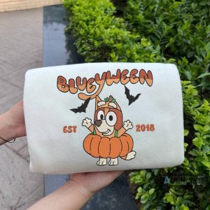 embroidered blueyween sweatshirt t shirt hoodie for bandit heeler halloween