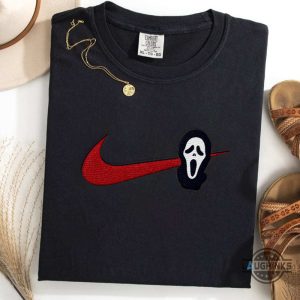 the scream ghostface nike embroidered sweatshirt t shirt hoodie for halloween