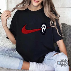 the scream ghostface nike embroidered sweatshirt t shirt hoodie for halloween