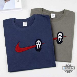 the scream ghostface nike embroidered sweatshirt t shirt hoodie for halloween