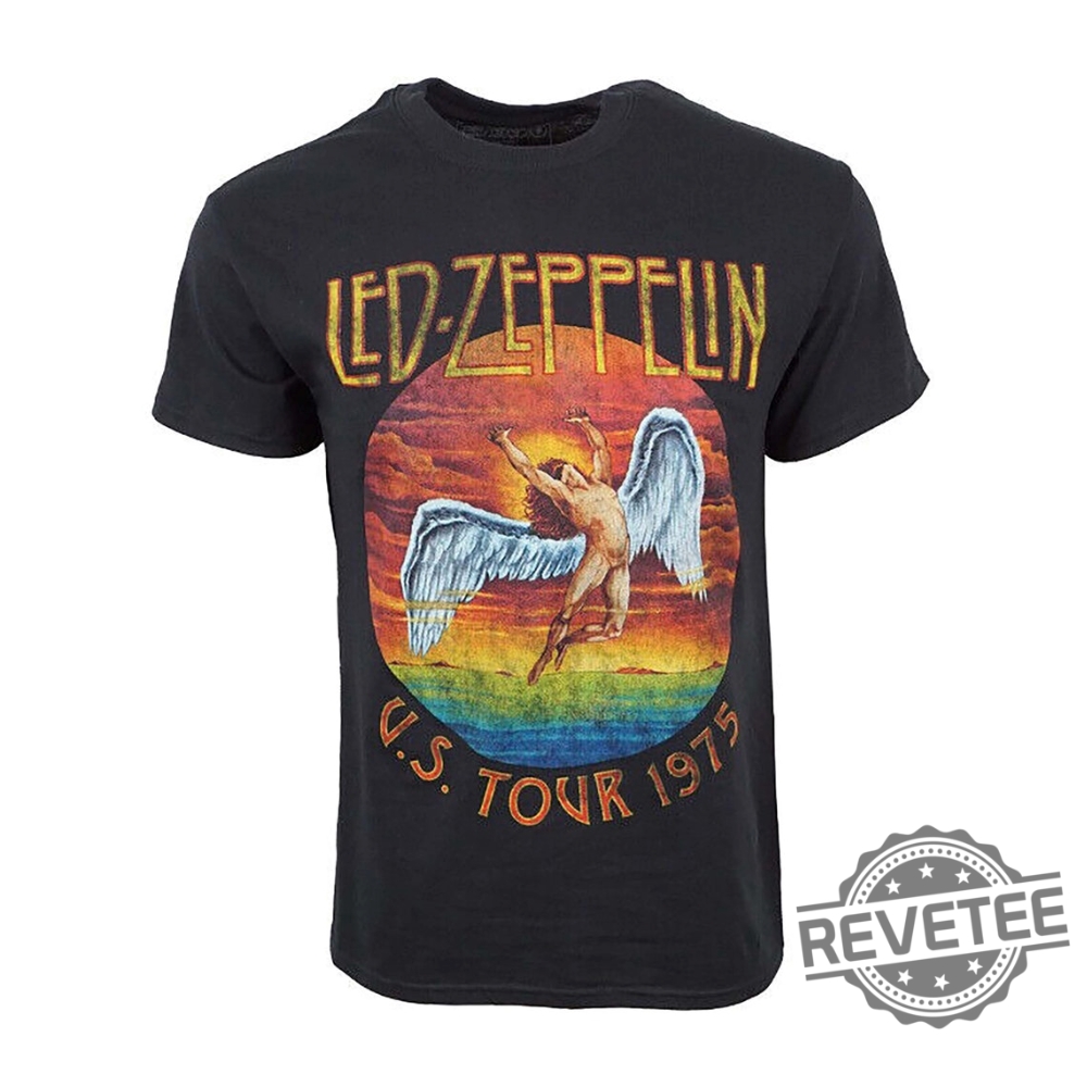 Led Zeppelin 1975 Us Tour T Shirt Original License Shirt Led Zeppelin T Shirt