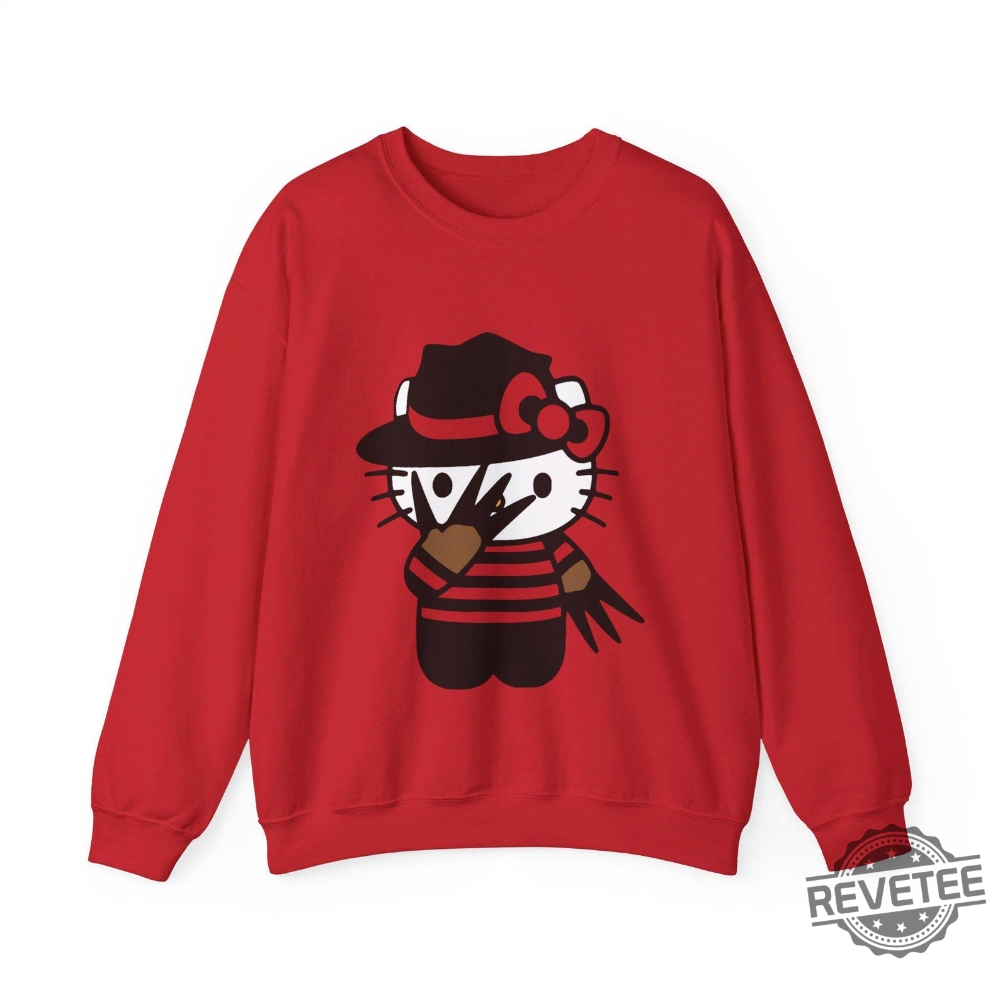 Halloween Hello Kitty Sweater Halloween Sweater Hello Kitty Crewneck Sweatshirt Hello Kitty Chucky Shirt