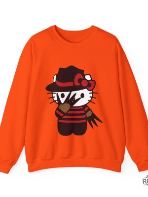 Halloween Hello Kitty Sweater Halloween Sweater Hello Kitty Crewneck Sweatshirt Hello Kitty Chucky Shirt revetee 2