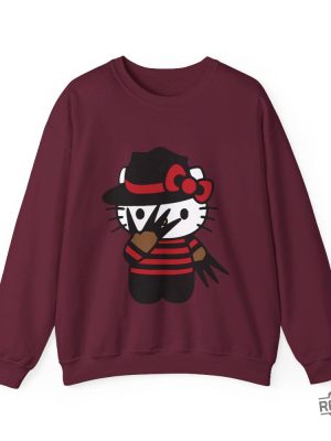 Halloween Hello Kitty Sweater Halloween Sweater Hello Kitty Crewneck Sweatshirt Hello Kitty Chucky Shirt revetee 3