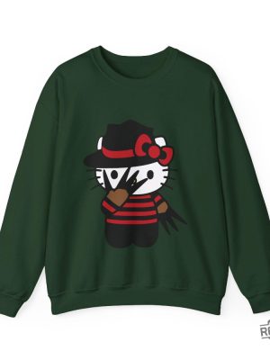 Halloween Hello Kitty Sweater Halloween Sweater Hello Kitty Crewneck Sweatshirt Hello Kitty Chucky Shirt revetee 4