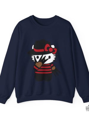 Halloween Hello Kitty Sweater Halloween Sweater Hello Kitty Crewneck Sweatshirt Hello Kitty Chucky Shirt revetee 5