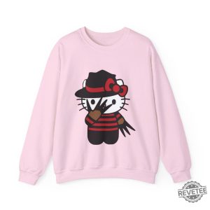 Halloween Hello Kitty Sweater Halloween Sweater Hello Kitty Crewneck Sweatshirt Hello Kitty Chucky Shirt revetee 6