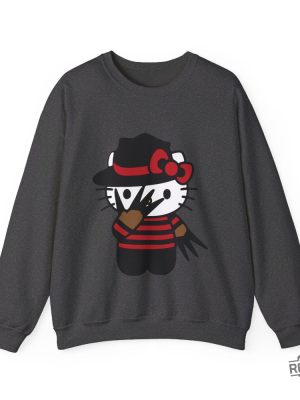 Halloween Hello Kitty Sweater Halloween Sweater Hello Kitty Crewneck Sweatshirt Hello Kitty Chucky Shirt revetee 7