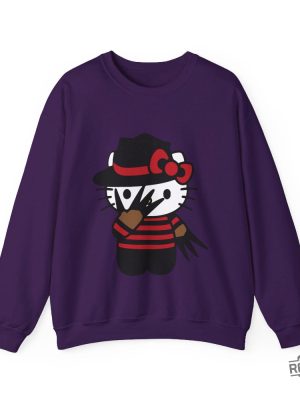 Halloween Hello Kitty Sweater Halloween Sweater Hello Kitty Crewneck Sweatshirt Hello Kitty Chucky Shirt revetee 8