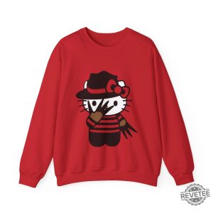 Halloween Hello Kitty Sweater Halloween Sweater Hello Kitty Crewneck Sweatshirt Hello Kitty Chucky Shirt revetee 9