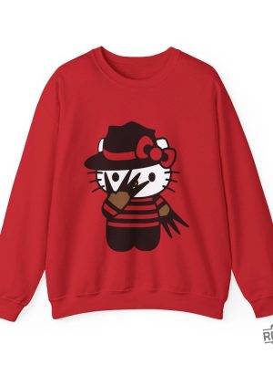 Halloween Hello Kitty Sweater Halloween Sweater Hello Kitty Crewneck Sweatshirt Hello Kitty Chucky Shirt revetee 9