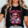 Halloween Chucky Shirt Horror Shirt Horror Movie Shirt Chucky Wanna Play Shirt Hello Kitty Chucky Shirt revetee 1