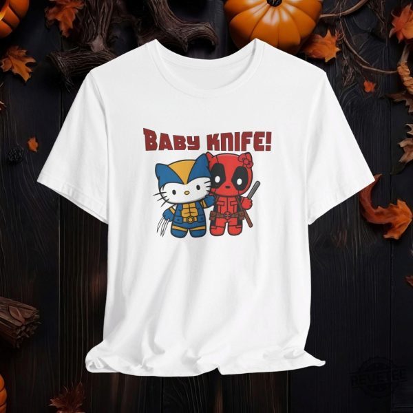 Hello Kitty Deadpool And Wolverine Halloween Shirthello Kitty Halloween Shirt Hello Kitty Chucky Shirt revetee 1