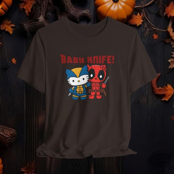 Hello Kitty Deadpool And Wolverine Halloween Shirthello Kitty Halloween Shirt Hello Kitty Chucky Shirt revetee 2