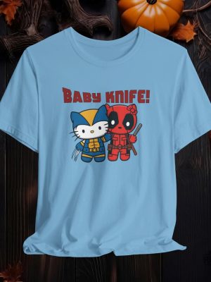 Hello Kitty Deadpool And Wolverine Halloween Shirthello Kitty Halloween Shirt Hello Kitty Chucky Shirt revetee 4