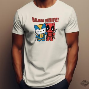 Hello Kitty Deadpool And Wolverine Halloween Shirthello Kitty Halloween Shirt Hello Kitty Chucky Shirt revetee 5