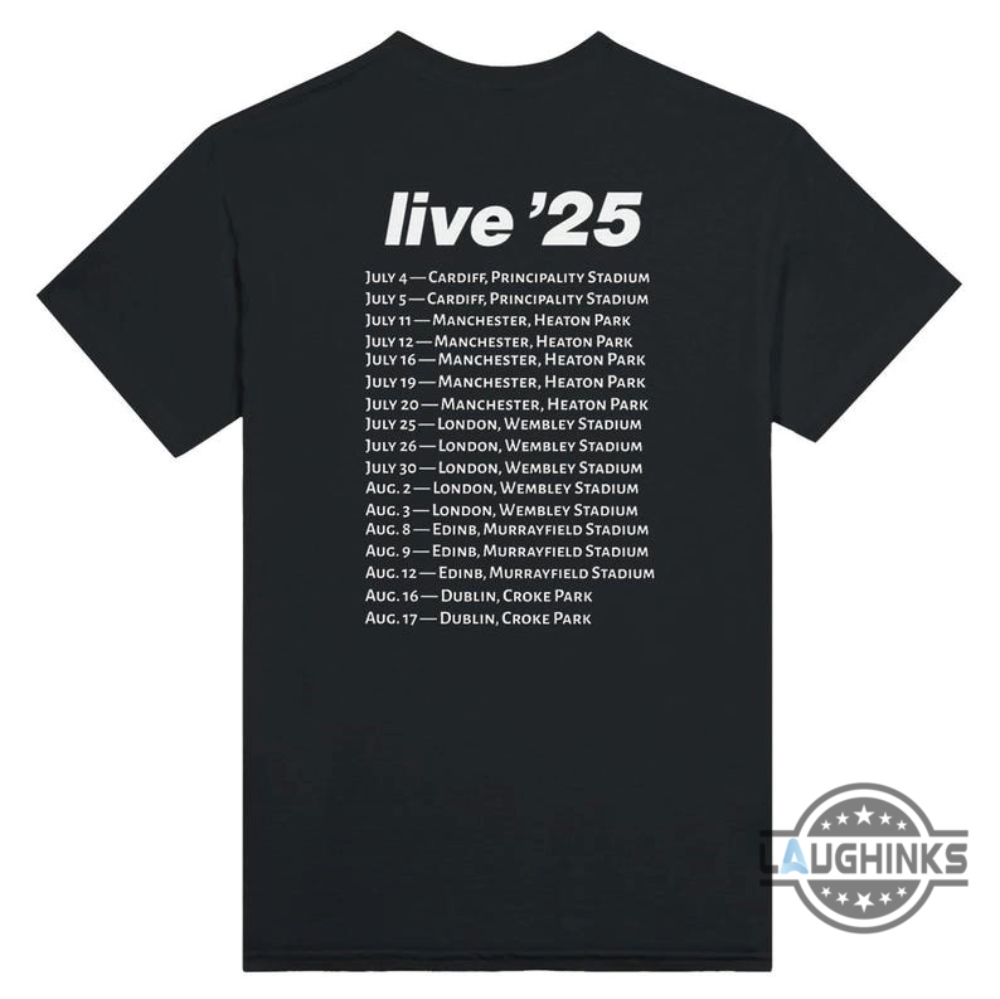 Oasis Live 25 Tour T Shirt Sweatshirt Hoodie Rock And Roll Music Lover Birthday Gift Christmas Present