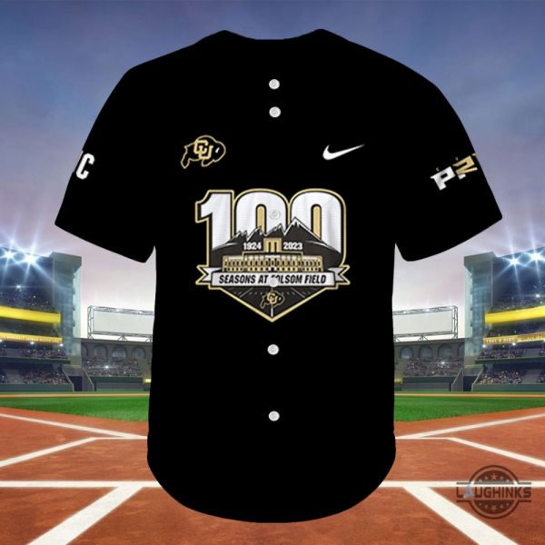 100th anniversary colorado buffaloes jc on deion sanders baseball jersey shirt nike laughinks 1